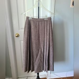 Vintage Christian dior 100% wool pleated skirt